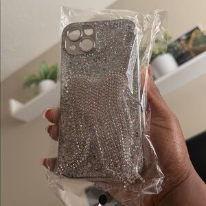 Sparkling Silver Rhinestone Phone Case iPhone 13